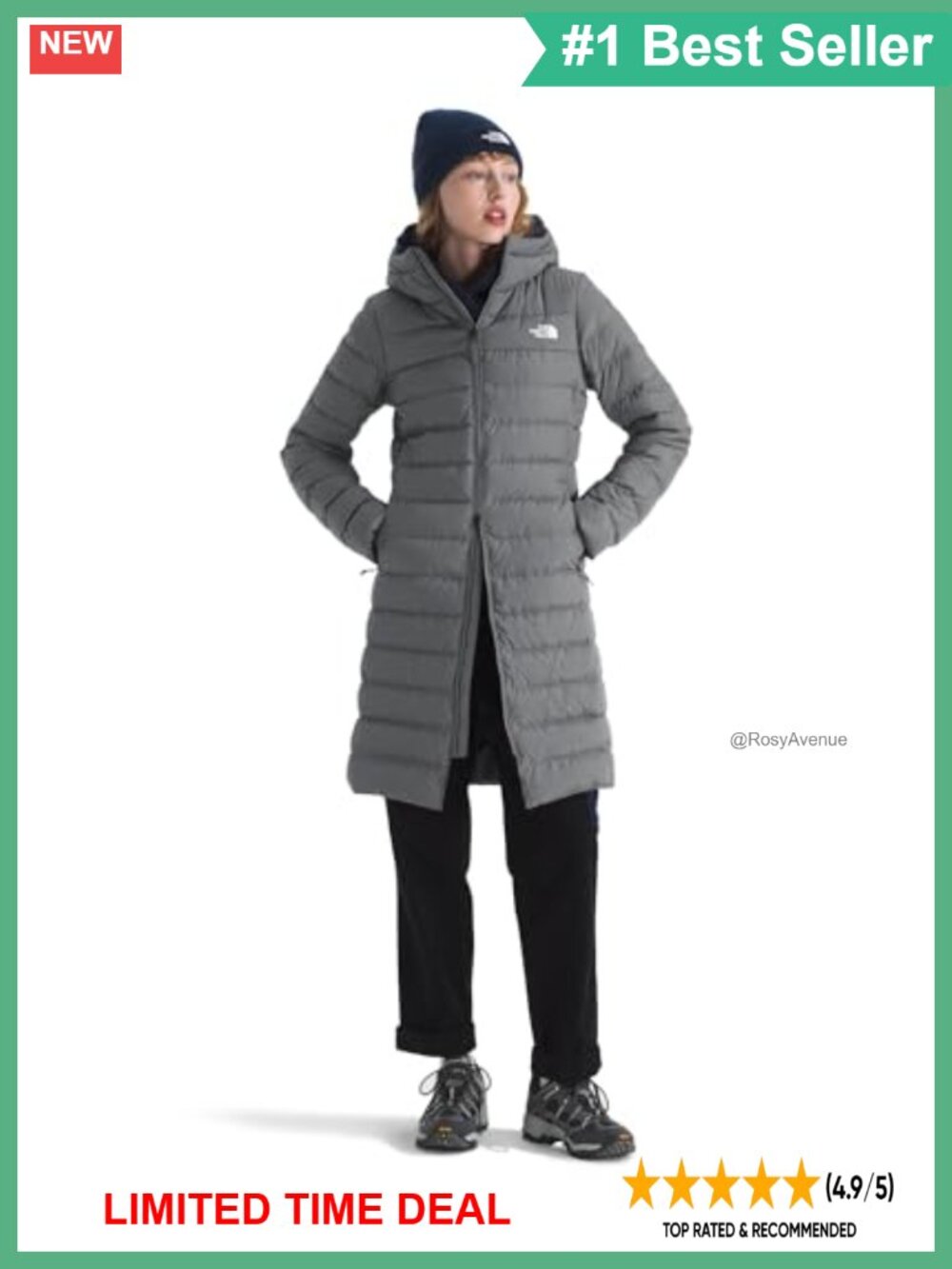 600 Fill Down Parka Wind Resistant Water Repellent Winter Coat